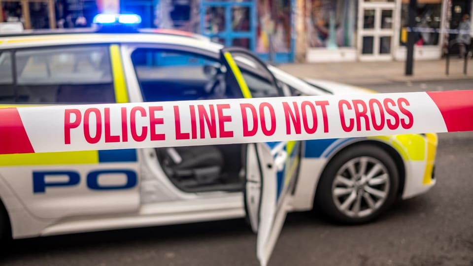 Foto van Britse politieauto