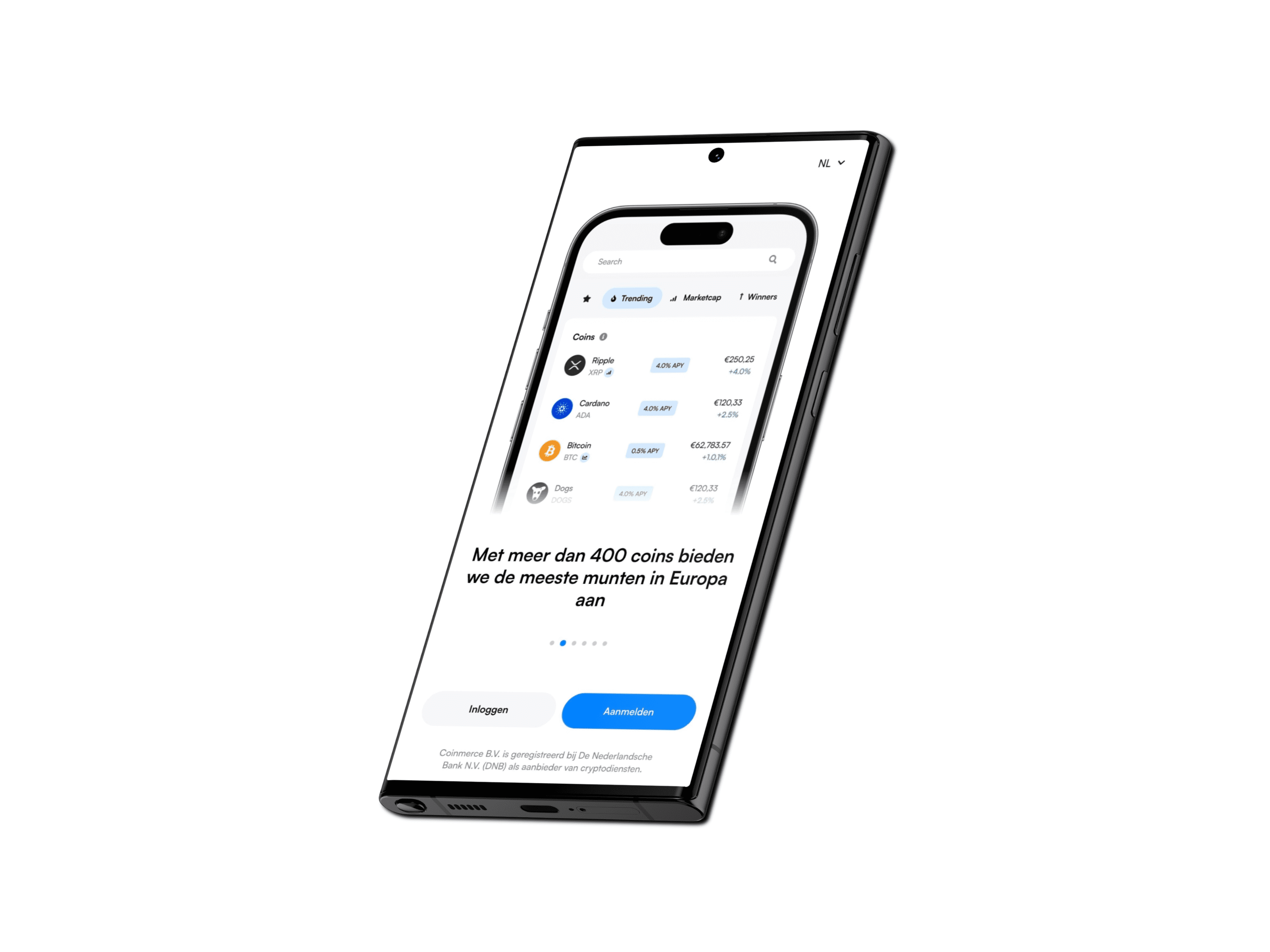 Crypto handelen bij Coinmerce
