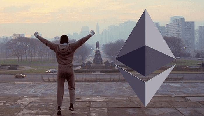 etherrocky-1 De Ethereum Constantinople hard fork is succesvol verlopen