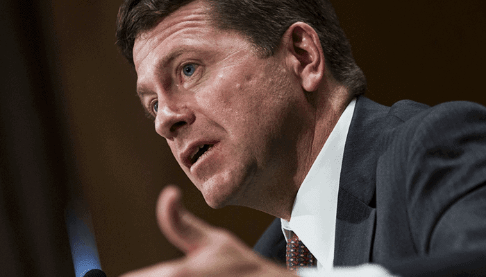 jayclayton-1 SEC voorzitter Jay Clayton: ethereum en dergelijke cryptocurrencies zijn geen securities