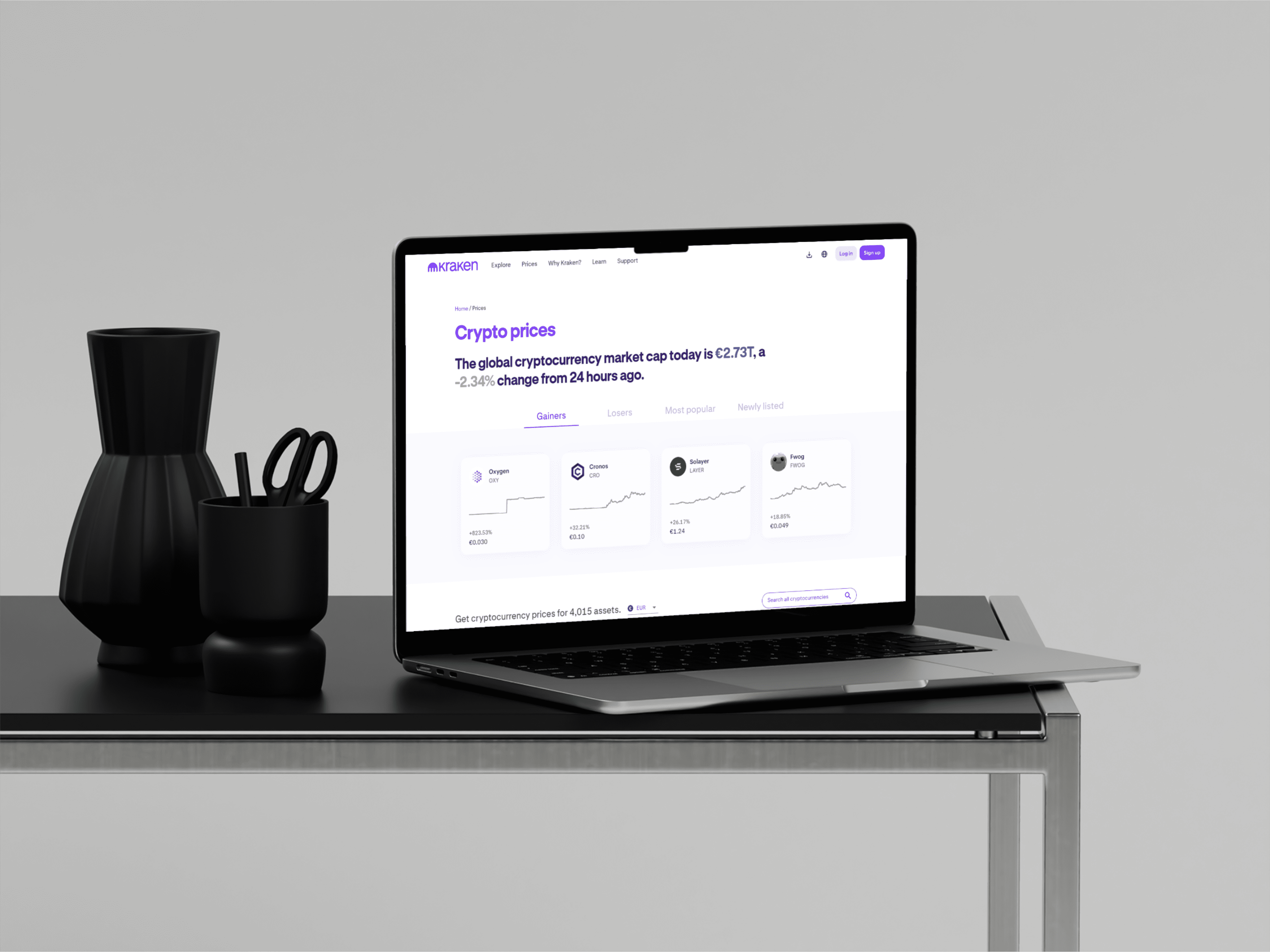 Crypto handelen bij Kraken