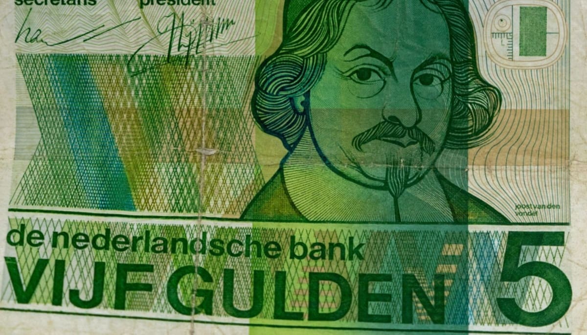 5 gulden biljet, groen