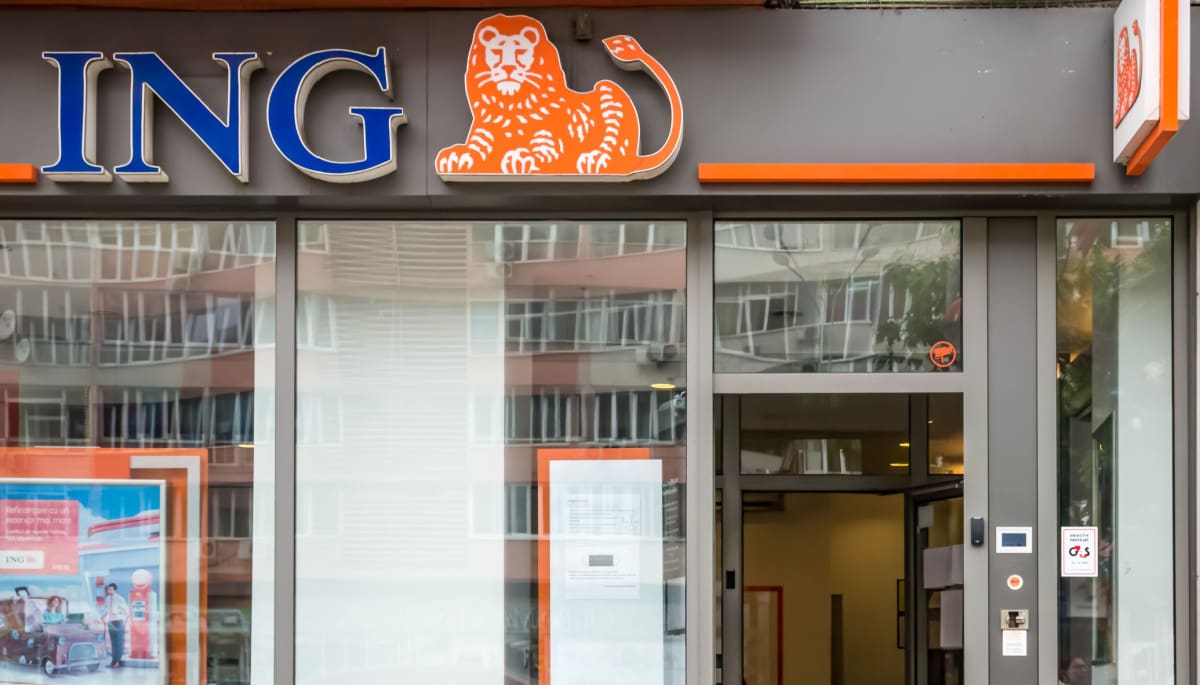 Een afbeelding van een post van de Nederlandse bank ING met het logo erbij Een afbeelding van een post van de Nederlandse bank ING met het logo erbij