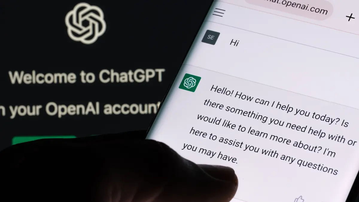 Een afbeelding van een gebruiker die chatgpt gebruikt om vragen te stellen met prompts Een afbeelding van een gebruiker die chatgpt gebruikt om vragen te stellen met prompts