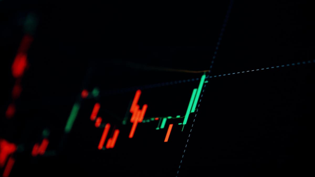 Cryptomunt schiet 68% omhoog en verovert de Nederlandse markt Een afbeelding van een prijs of koers die wordt weergegeven met een candle chart waarbij een bepaald prijsniveau wordt weergegeven