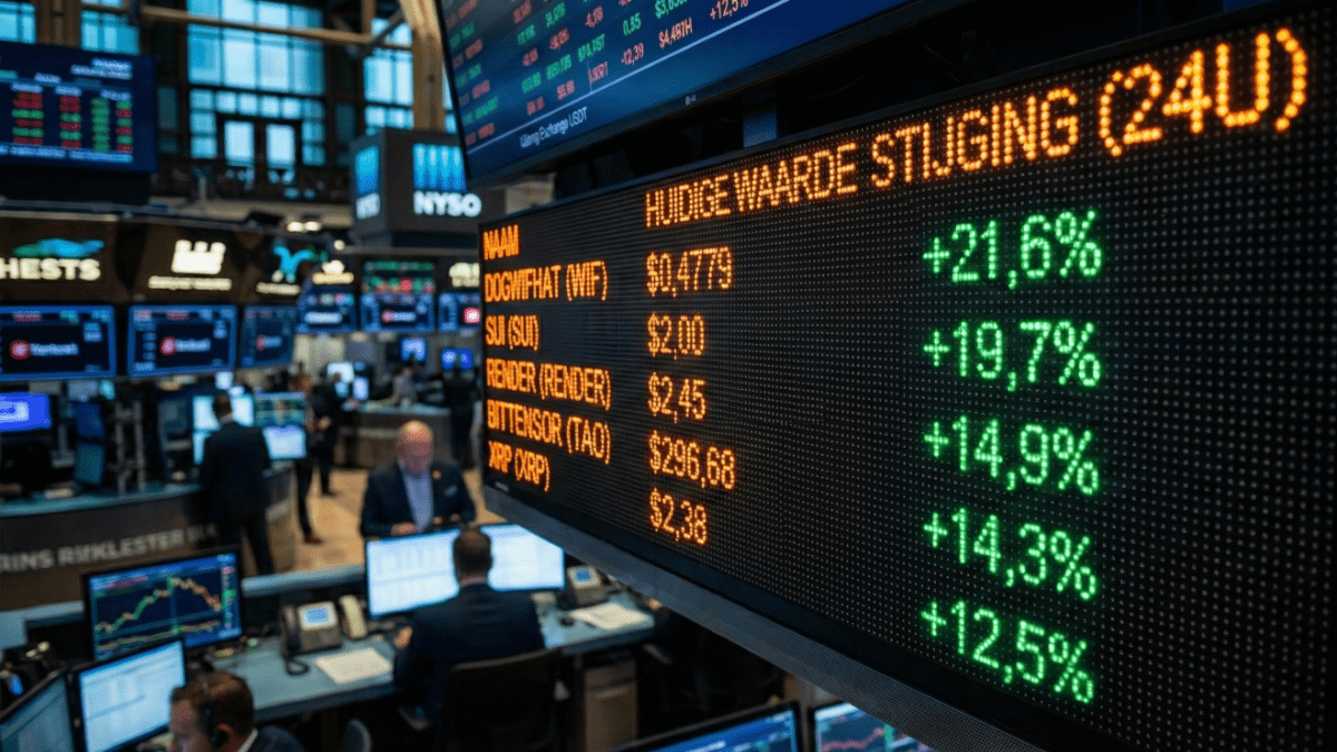 Crypto Radar: Grote bank meldt goed Solana-nieuws, markt stijgt flink Crypto koersen op matrixbord op 6 januari cryptoradar