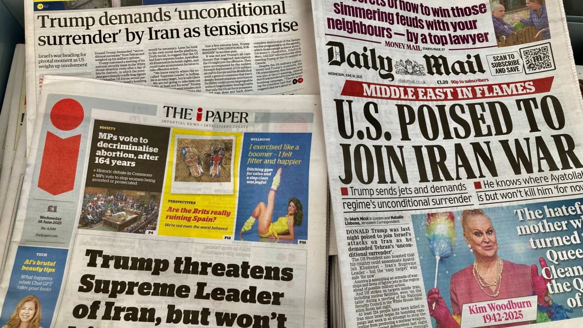 Krantenkoppen over het conflict tussen Iran en de Verenigde Staten Krantenkoppen over het conflict tussen Iran en de Verenigde Staten