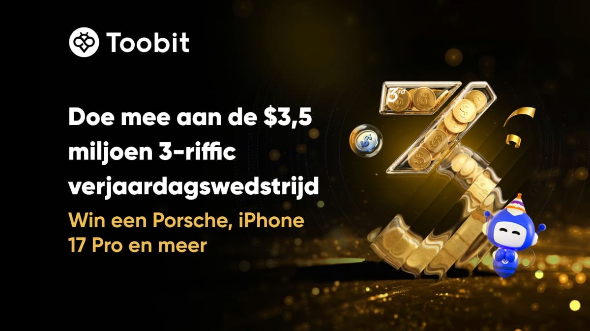 Toobit Toobit viert 3-jarig bestaan met prijzenpot van $3,5 miljoen en Porsche als hoofdprijs