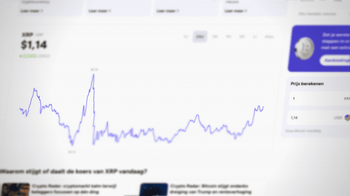 XRP koers website XRP bereikt 'herkenbaar' dieptepunt - vorige keer steeg de koers met 50%